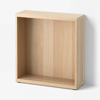BESTÅ هيكل, مظهر السنديان مصبوغ أبيض, ‎60x20x64 سم‏
