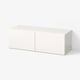 BESTÅ وحدة أرفف مع أبواب, أبيض/Selsviken أبيض/لامع, ‎120x42x38 سم‏