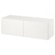 BESTÅ تشكيلة خزانة حائطية, أبيض/Laxviken أبيض, 120x42x38 سم