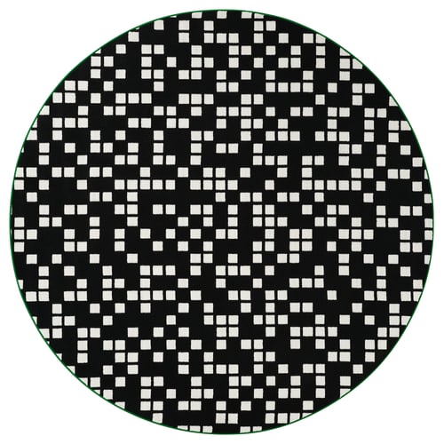 BRÄNNBOLL سجادة ألعاب, أسود, 195 سم