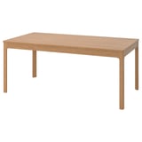 EKEDALEN طاولة قابلة للتمديد, سنديان, 180/240x90 سم