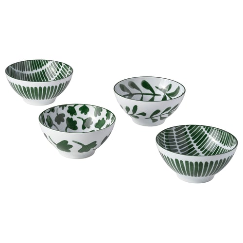 ENTUSIASM سلطانية, نقش/أخضر, 12 سم