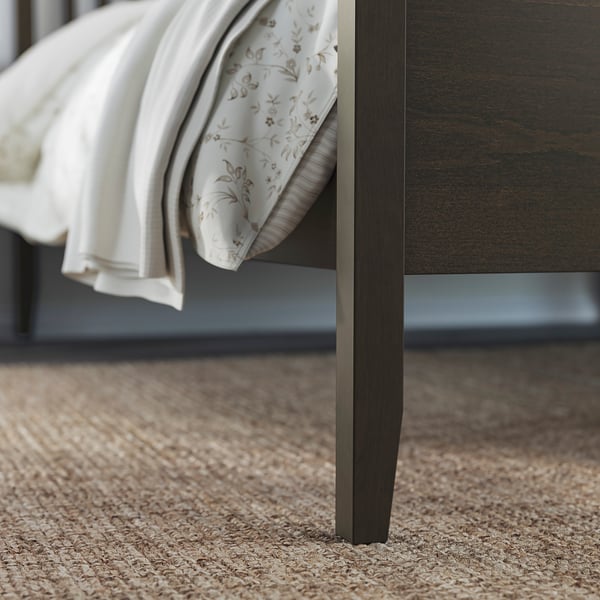 IDANÄS هيكل سرير, بني غامق/Lönset, 180x200 سم