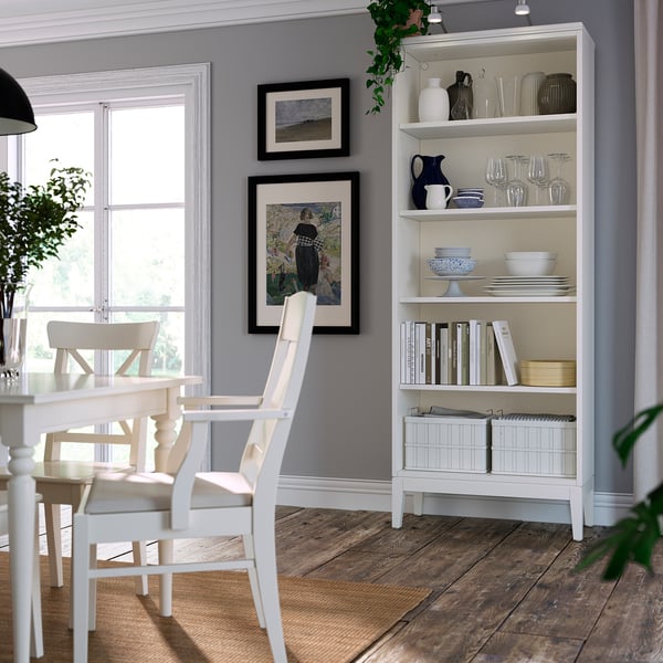 IDANÄS مكتبة, أبيض, 81x39x211 سم