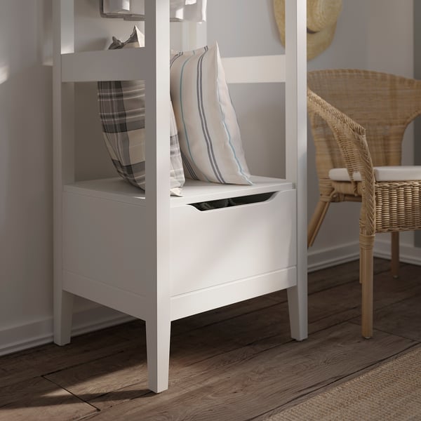 IDANÄS دولاب ملابس مفتوح, أبيض, 59x211 سم