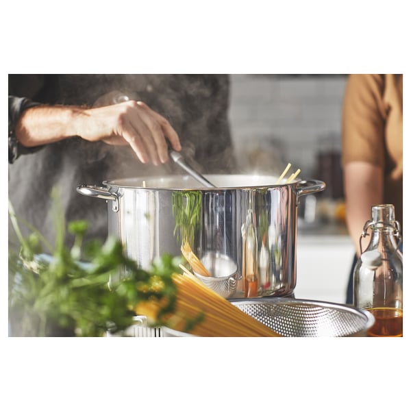 IKEA 365+ قدر مع غطاء, ستينلس ستيل, 10.0 ل