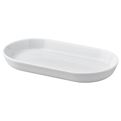 IKEA 365+ صحن تقديم, أبيض, ‎20x11 سم‏