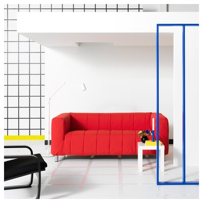 KLIPPAN كنبة بمقعدين, Långban أحمر فاتح