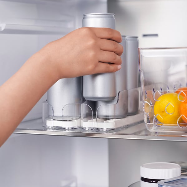 KLIPPKAKTUS حامل مشروبات للثلاجة, شفاف