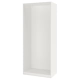 PAX هيكل دولاب ملابس, أبيض, 100x58x236 سم