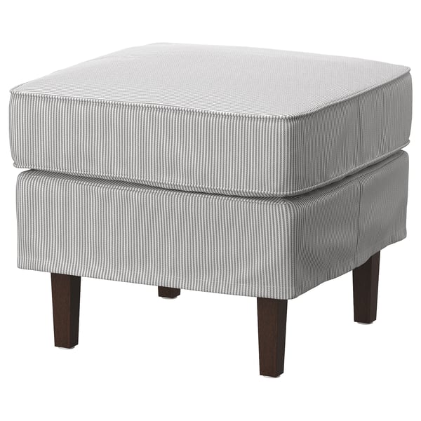 ROCKSJÖN مسند قدم, Klovsta رمادي/أبيض