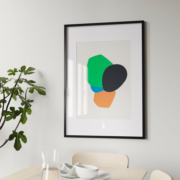 RÖDALM برواز, أسود, 70x100 سم