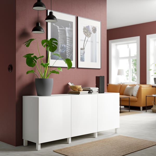 SELSVIKEN باب, لامع أبيض, 60x64 سم