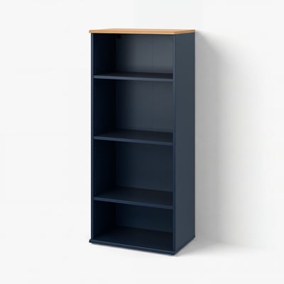 SKRUVBY مكتبة, أسود-أزرق, ‎60x140 سم‏
