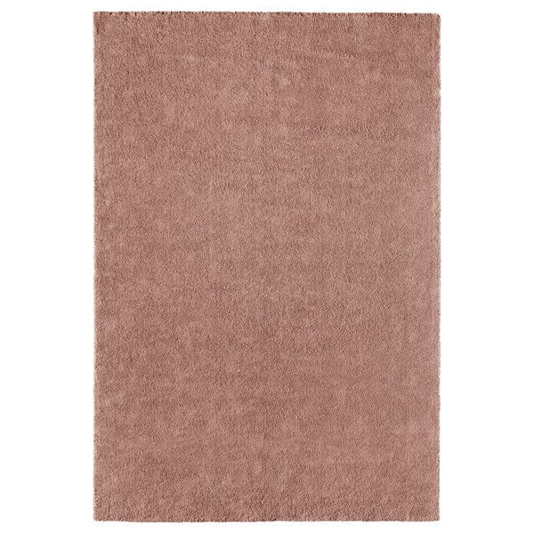 STOENSE سجادة، وبر قصير, وردي فاتح, 200x300 سم