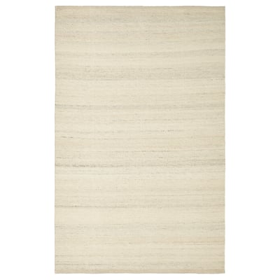 TIDTABELL سجادة، غزل مسطح, بيج, 200x300 سم