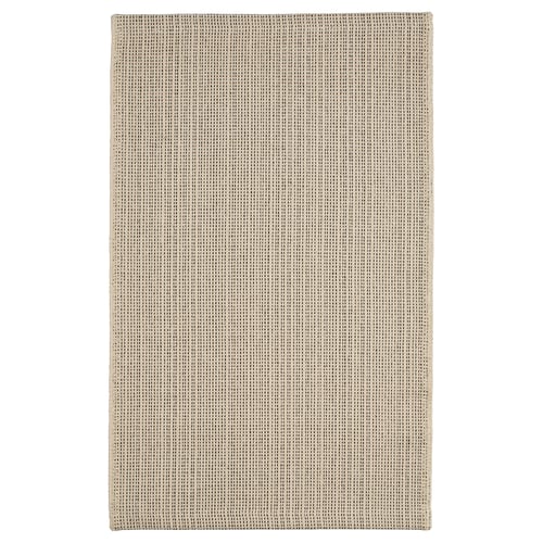 TIPHEDE سجادة، غزل مسطح, طبيعي/أسود, 50x80 سم