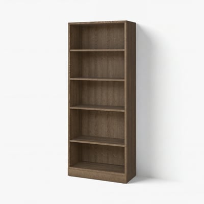TONSTAD مكتبة, بني قشرة سنديان مصبوغ, 82x37x201 سم
