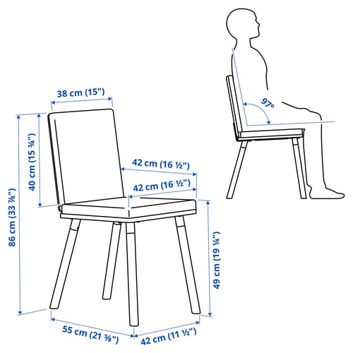 TONSTAD / TONSTAD طاولة و 4 كراسي, أبيض-عاجي/Viarp بني/بيج أبيض-عاجي, 150x80 سم