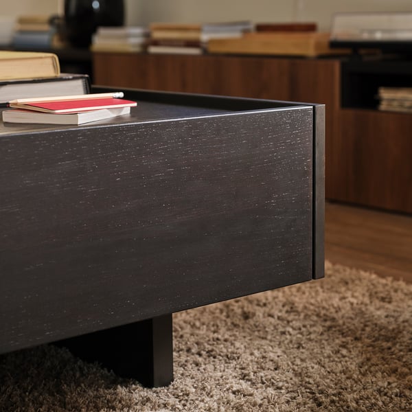 TRANERED طاولة قهوة, بني غامق, 90x90 سم