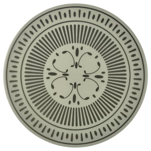 TUVIRIS مفرش أطباق, رمادي-أخضر/نقش بلاستيك, 37 سم