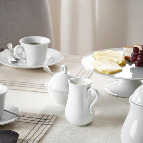 UPPLAGA ابريق حليب/كريمه, أبيض, 0.3 ل