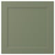 AXSTAD grey-green cabinet door, matte finish, square shape, inset panel.