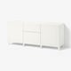 BESTÅ Storage combination with drawers, white/Smeviken/Kabbarp white, 180x42x74 cm