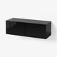 BESTÅ Wall-mounted cabinet combination, black-brown/Selsviken black, 120x42x38 cm