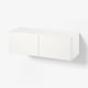 BESTÅ Wall-mounted cabinet combination, white/Laxviken white, 120x42x38 cm
