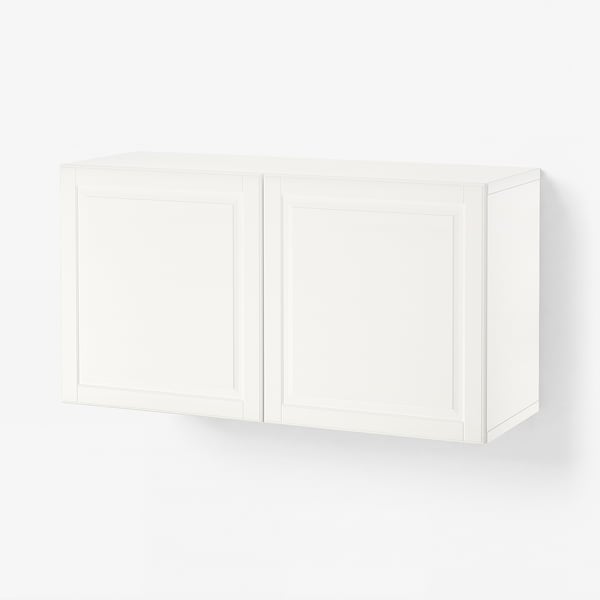 BESTÅ Wall-mounted cabinet combination, white/Smeviken, 120x42x64 cm