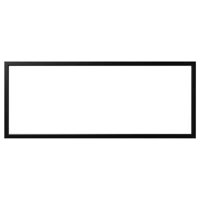 This image a BJÖRKSTA black rectangular frame. Its sleek, minimalist and made of aluminium. Ideal for various wall displays.
