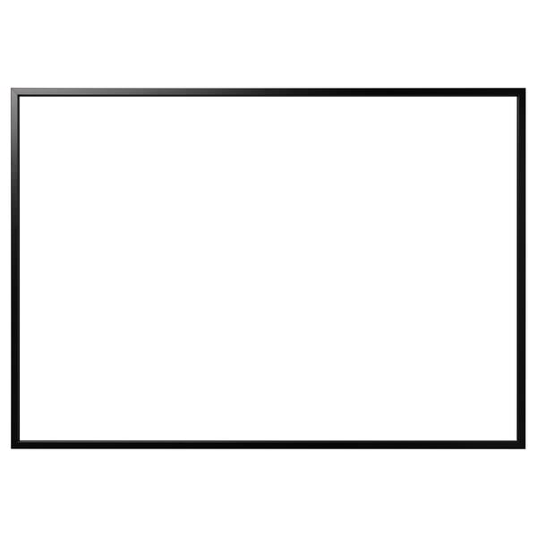Black rectangular frame for photo or art, sleek aluminium design.