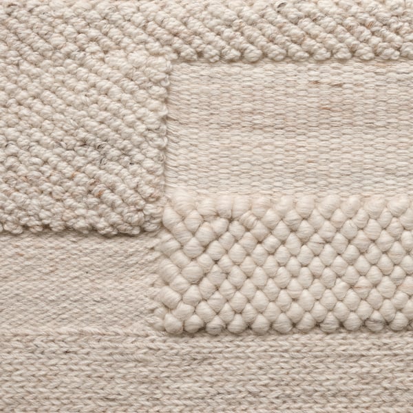 BRÖNDEN Rug, low pile, handmade beige, 200x300 cm