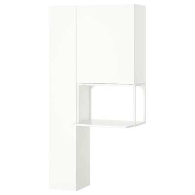 ENHET Storage combination, white, 90x32x180 cm