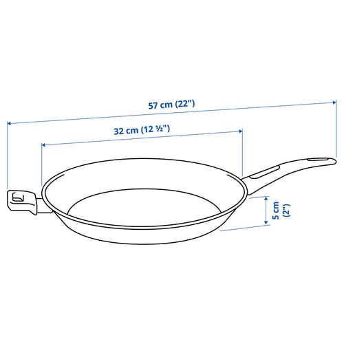 Illustration with measurements for the product: HEMLAGAD.