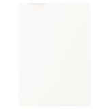 JÄRNBODA white cabinet. Square shape, powder-coated metal doors, clean design.