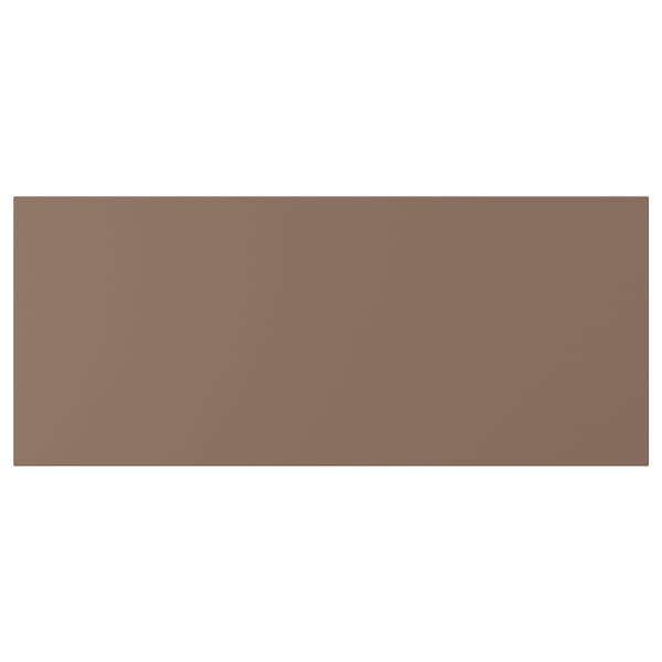 LAPPVIKEN drawer in warm grey-brown, rectangular, sleek design. Made of particleboard with paper foil.