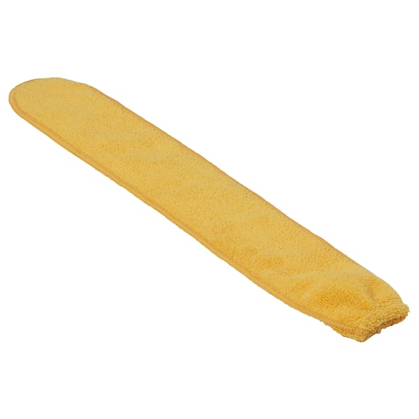 PEPPRIG yellow microfiber duster cover, rectangular, soft texture, recycled polyester mix, eco-friendly design.