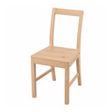 PINNTORP chair: light wood, simple square design.