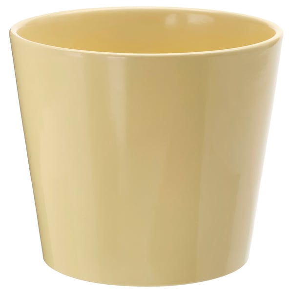 SOJABÖNA Plant pot, light yellow, 15 cm