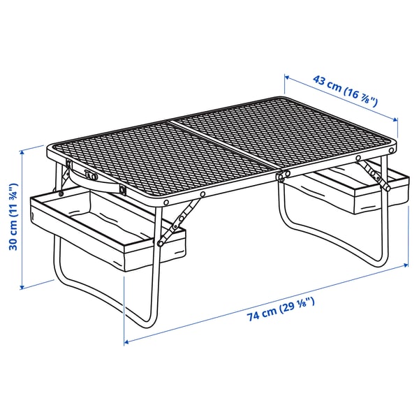 Illustration with measurements for the product: STRANDÖN.