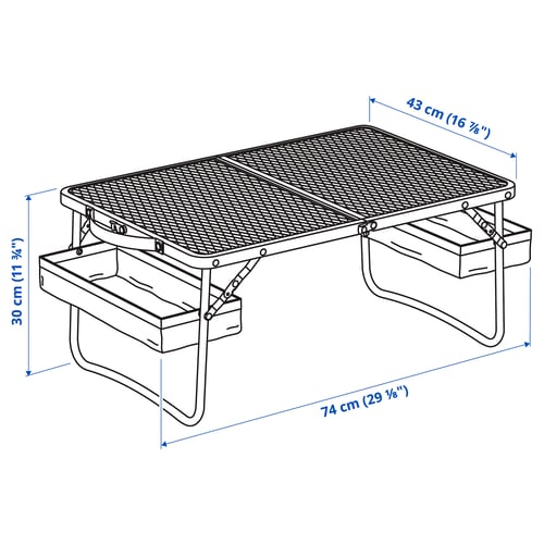 Illustration with measurements for the product: STRANDÖN.
