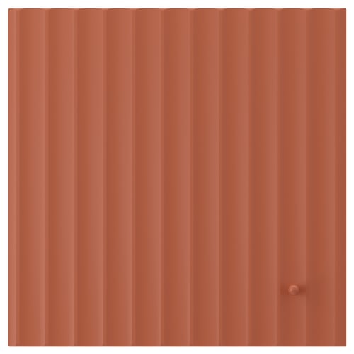 TERRSJÖ Door, red-brown wave pattern, 40x40 cm
