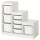 TROFAST white storage, plastic bins, childrens toy organiser.