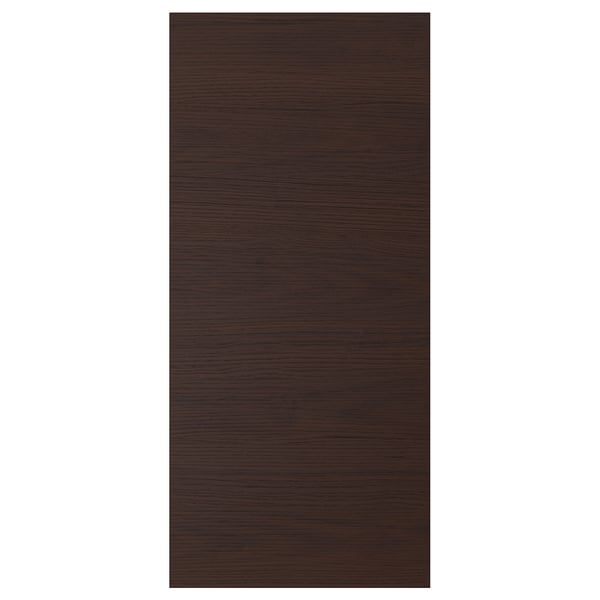 ASKERSUND dark brown wood pattern melamine front, rectangle shape.