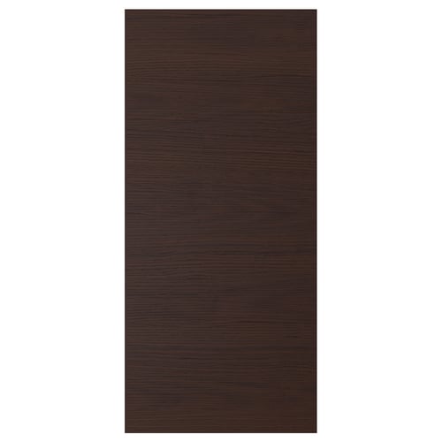 ASKERSUND dark brown wood pattern melamine front, rectangle shape.