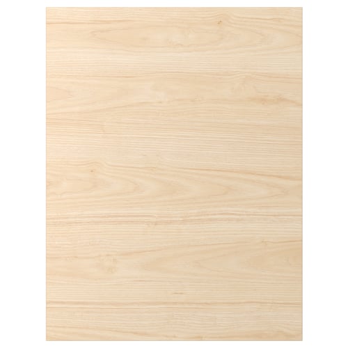 ASKERSUND light ash wood-patterned melamine front panel.