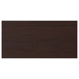 ASKERSUND: dark brown wood-pattern melamine front, rectangular.