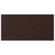 ASKERSUND: dark brown wood-pattern melamine front, rectangular.